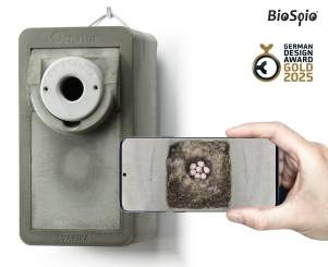 VARIKA Cam 32 - Nistkasten - Meisenkasten mit WLAN Kamera aus Holzbeton 