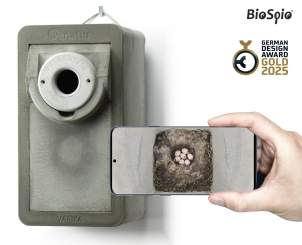 VARIKA Cam 35 - WLAN-Kamera-Nisthilfe aus Holzbeton 